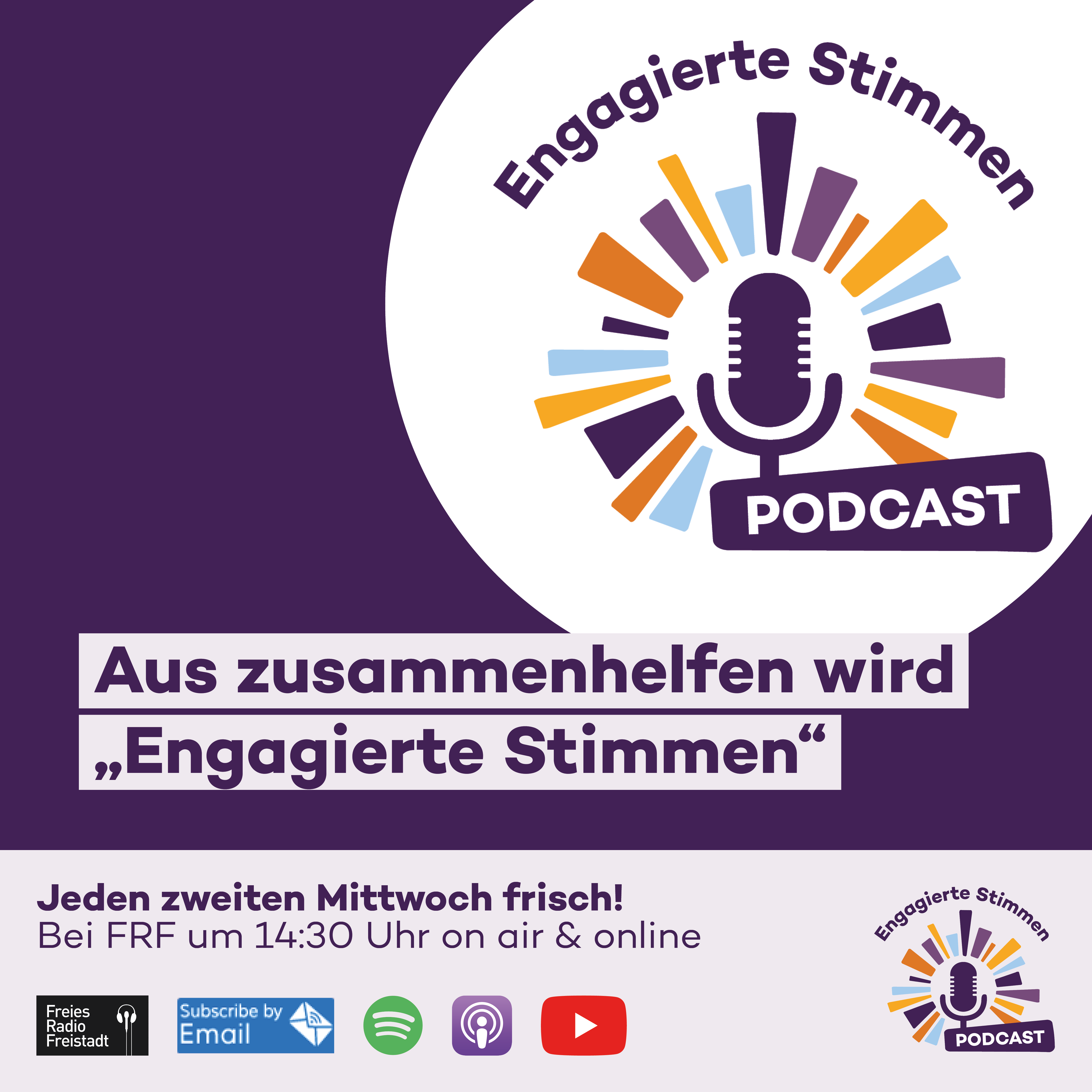 Aus zusammenhelfen wird „Engagierte Stimmen“ – Engagierte Stimmen Podcast #55