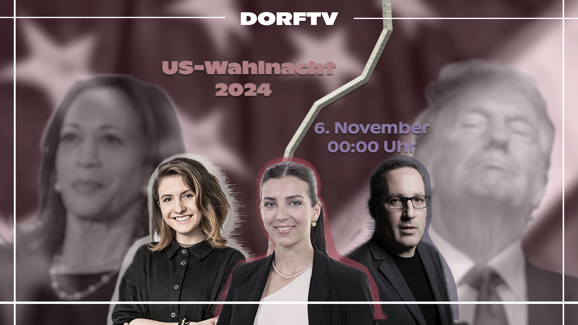 DORFTV: 6h Livesendung anlässlich der US-Wahl 2024