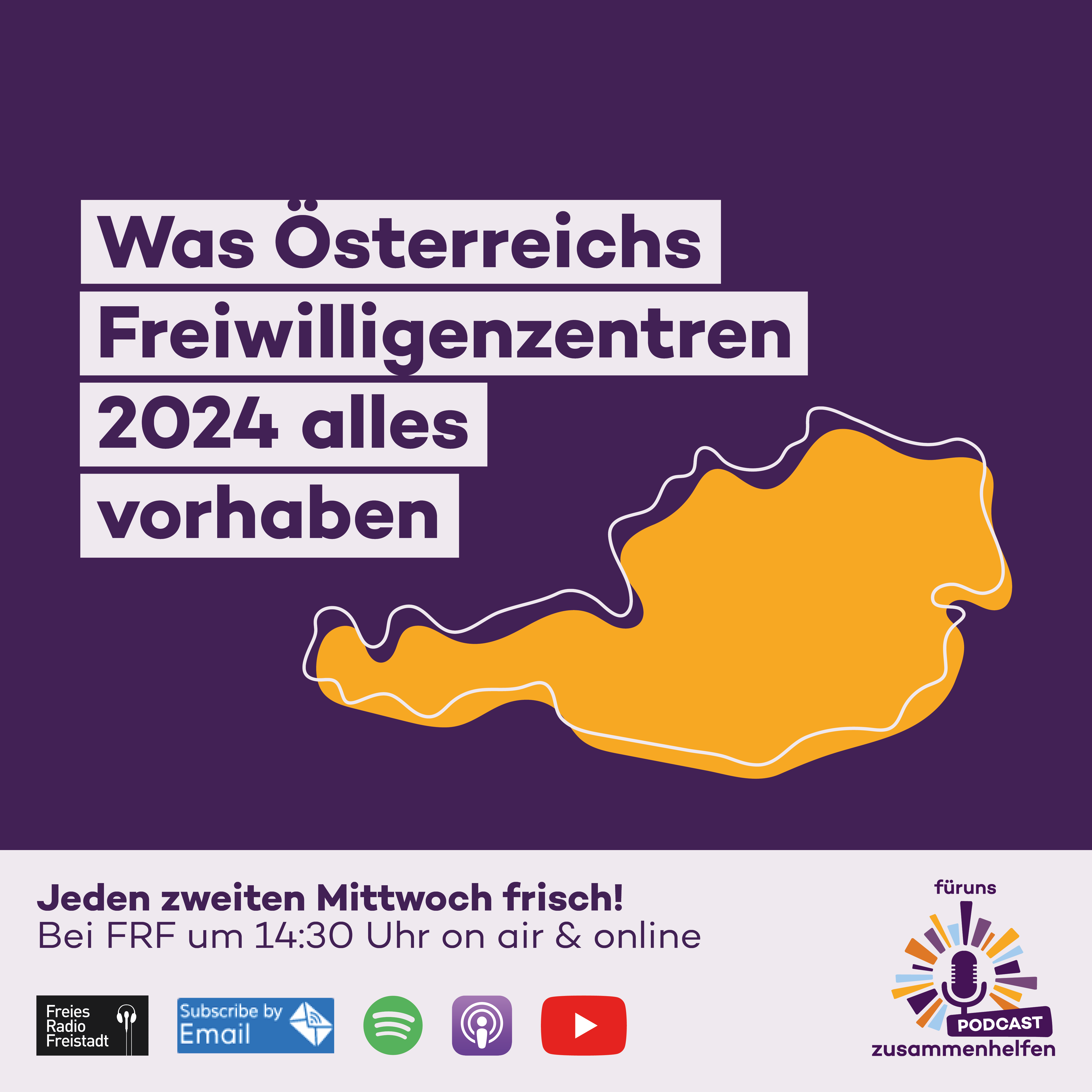 Was Österreichs Freiwilligenzentren 2024 alles vorhaben – zusammenhelfen Podcast #41